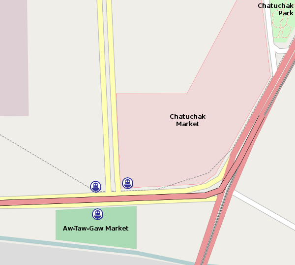 Kamphaengphet Subway Station Area Map