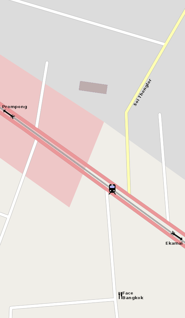 Thonglor Station Area Map