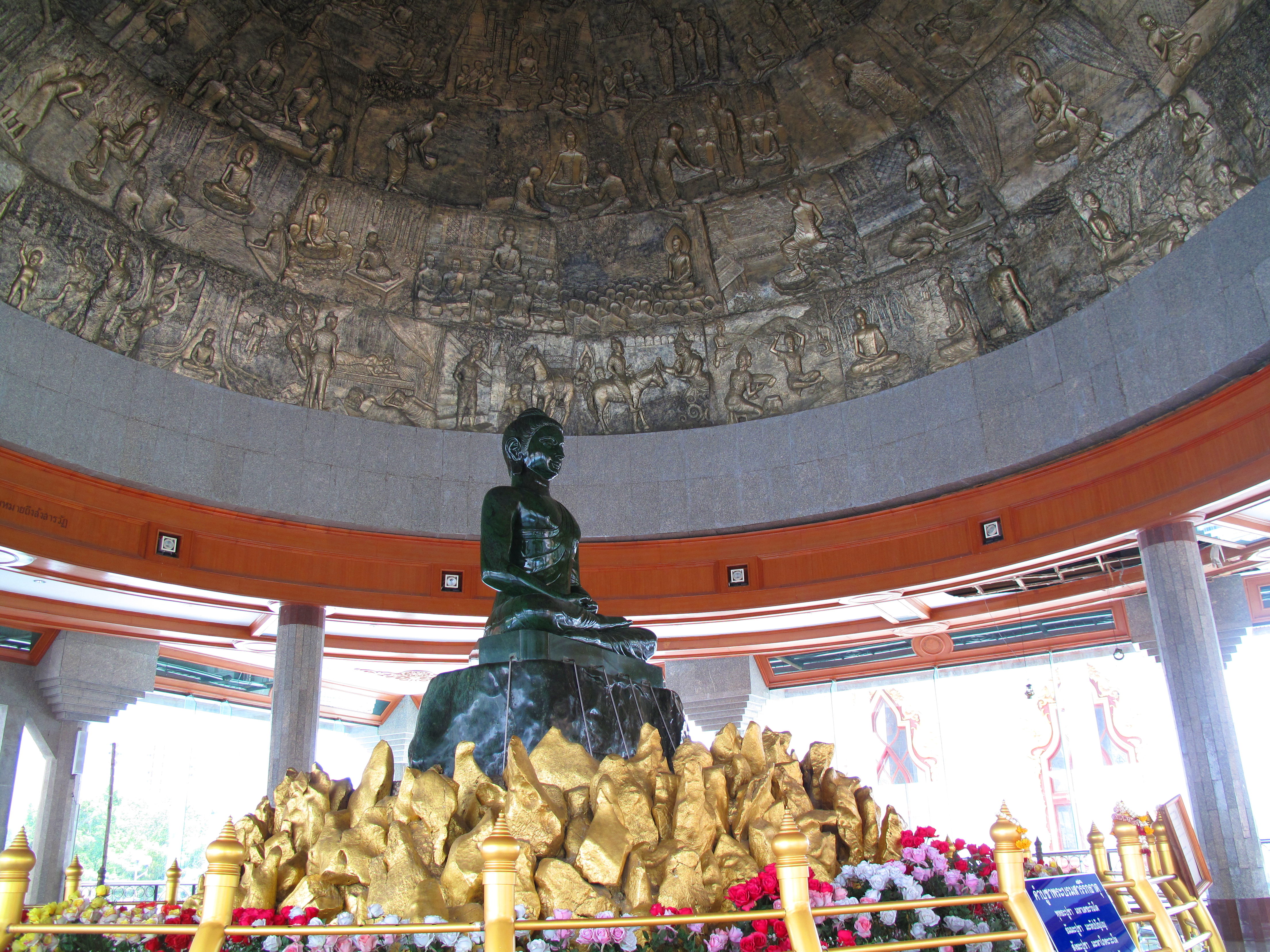 The jade Buddha under its bronze dome